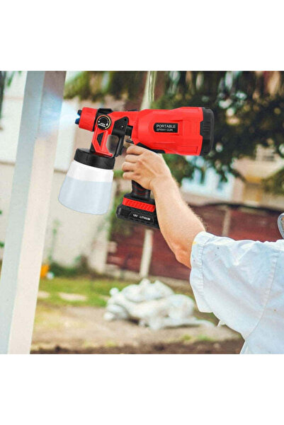 Sanlux Pulverizator Electric de vopsea cu 2 acumulatori de 36v, 1000ml - 3 moduri de pulverizare, ideal pen