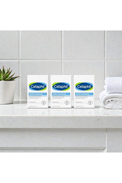 Cetaphil Cp Gentle Cleansing Bar – 127 g | Mild Soap-Free Bar for Sensitive Skin- pack of 3