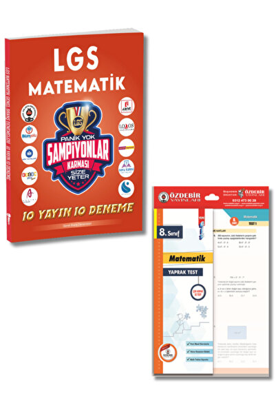 ÖZDEBİR YAYINEVİ Şampiyonlar Karması 8.Sınıf LGS Matematik 10 lu Deneme ve Ya...