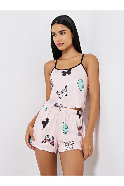 Styli Butterfly Print Cami and Short Set