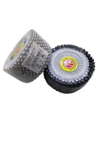 Gerenic دبوس رأس لولو ابيض واسود