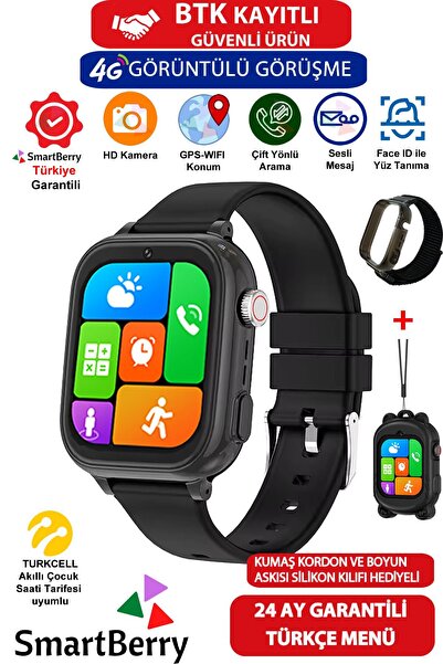 Saatistan Çocuklar İçin Akıllı Saat, GPS, Wi-Fi, Kamera, Gizli Dinleme, Sim K...