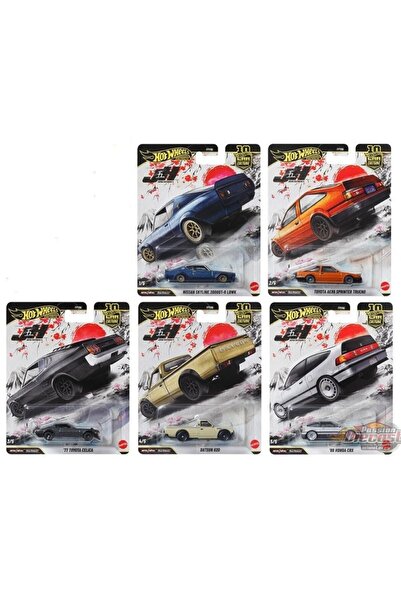 HOT WHEELS Premium Car Culture Japan Historics 5 - 5'li Set