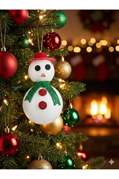 TOPNET Snowman Tree Ornament / New Year Ornament / Decorative Ornament 12 cm