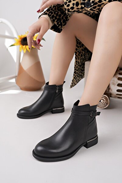 Mammamia D25KB 8380 Μαύρες Γυναικείες Μπότες από Γνήσιο Δέρμα