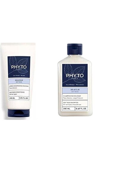 Phyto شامبو النعومة 250 مل وبلسم الشعر 175 مل