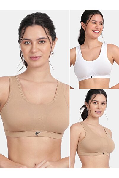 Envie By Styli Pack of 2 - Removable Pad Racerback Sports Bra