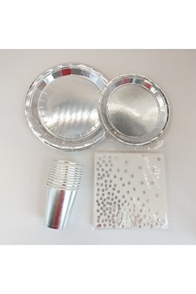 Arabest Disposable Party cutlery set,servings 20, includes 9-inch and,7-inch plates,paper cups,and napkins