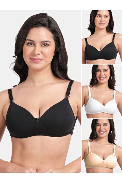 Envie By Styli Pack of 3 - Classic Backless Padded Bra