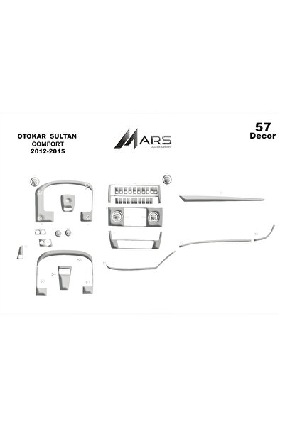 Marscockpitdesign غطاء كونسول وصندوق السيارة أوتوكار سلطان، 57 قطعة، لموديلات...