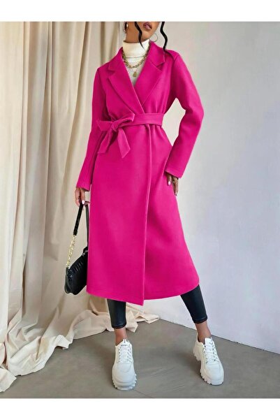 mass fashion Kadın Yırtmaç Detaylı Kaban