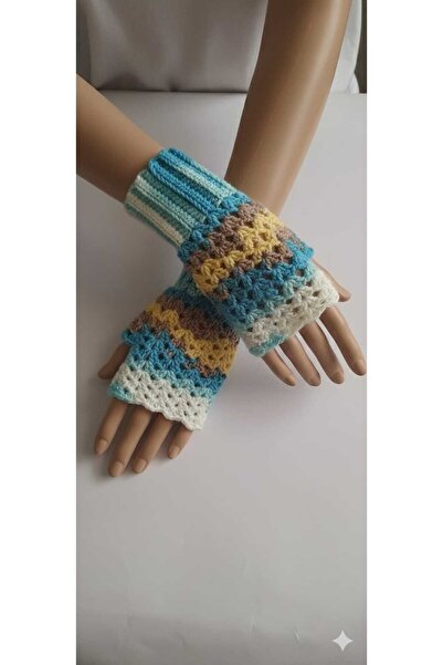 Duru Elegance El Örgüsü Parmaksız Eldiven – Sevdiklerinize Sıcak Bir Hediye