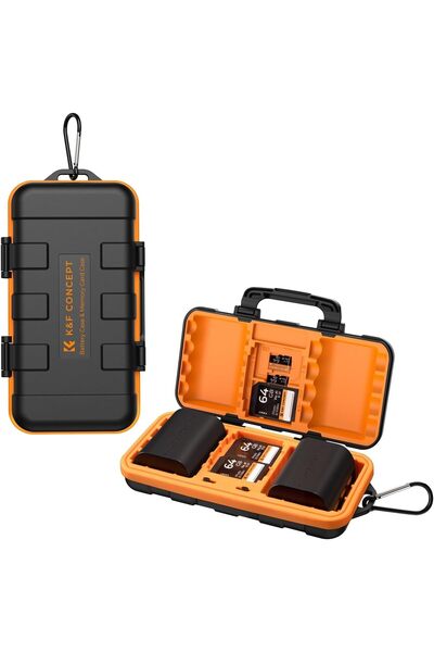 K&F CONCEPT Camera Battery SD Card Holder Case