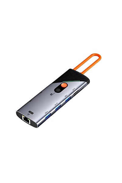 Apera CR26 Taşınabilir USB 3.0 Type-C 5 Gbps için 8'i 1 arada USB Hub Çeviric...