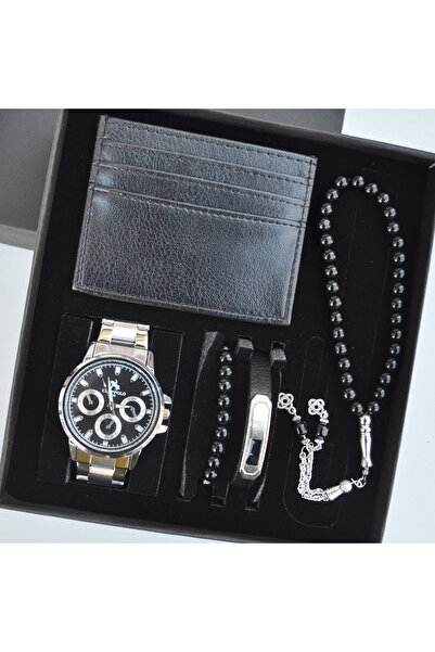 Polo Cüzdanlı Tespihli Erkek Saat Seti 3711