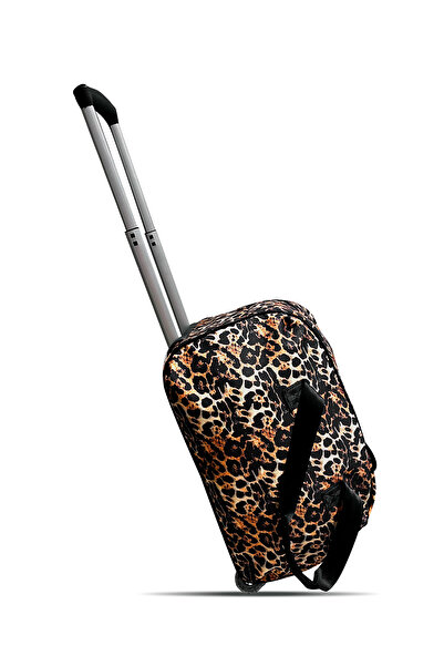 Set Jones Leopar Çekçekli El Valizi