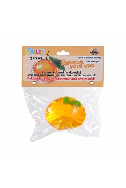 hak-iş oyuncak لعبة سكويشي ممتعة لتخفيف التوتر بتصميم برتقالي اللون