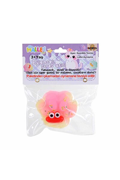 hak-iş oyuncak لعبة تخفيف التوتر ناعمة ومرنة بتصميم مخلب لامع بألوان وردي وأصفر