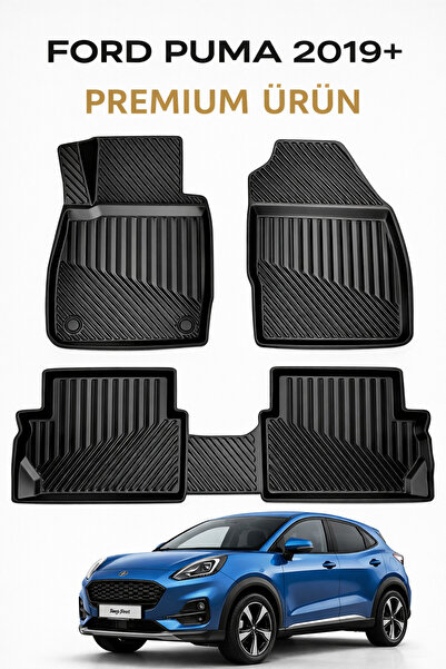 Black Gold Ford Puma 2019+ Uyumlu 3D Oto Paspas Premium