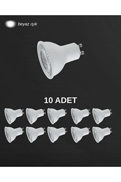 Cata CT-4215 Led Ampul 8W GU10 Duy Beyaz Işık - 10’lu Paket
