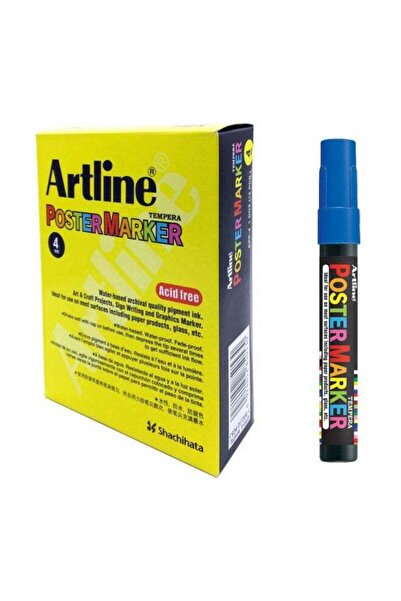 artline مجموعة أقلام تلوين ملصقات تمبرا زرقاء من 12 قطعة EPP-4BL