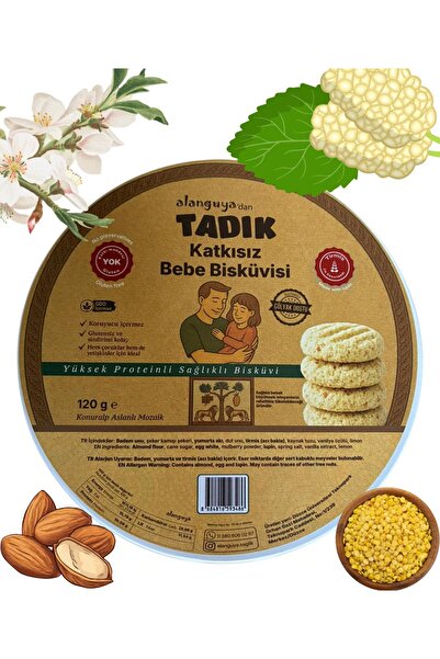ALANGUYA Tadık Hediyelik Kutu Katkısız Bebe Bisküvisi, 120 g