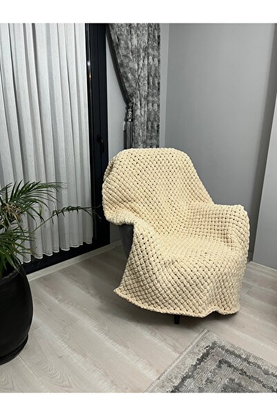 DUYGUNUN DÜKKANI Hasır model Tv battaniyesi puffy 262