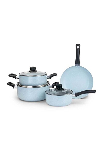 Iron Cooking Utensil Set of 7 Pieces Brown / Transparent