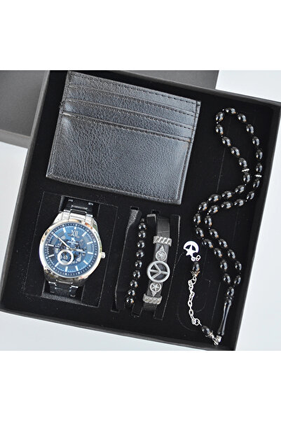Polo Cüzdanlı Tespihli Erkek Saat Seti 3686