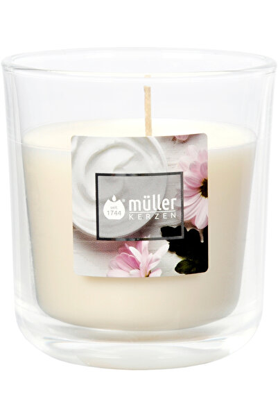 Mueller kerzen SCENTED CANDLE IN GLASS 88/80 MM-SOFT cream