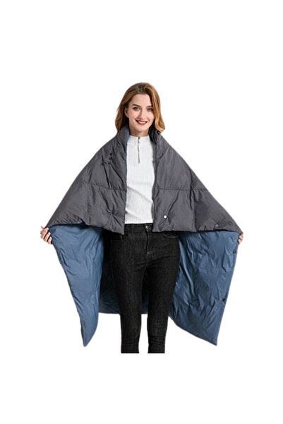 LOTTBUTY 2-in-1 Electric Blanket 140x113 cm, USB Heating, 3 Heat Settings, Washable, Portable, Blue/