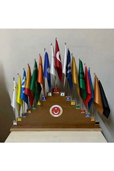 WALDORF Türk Devletleri Masaüstü Bayrak Seti