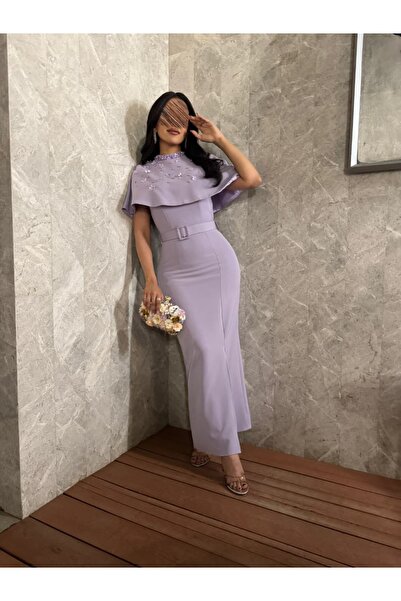 alestafham فستان فخم مزين بأزهار قطعتين