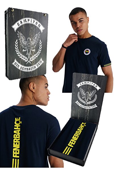 Fenerbahçe Men's Tribune Back-Printed T-Shirt Laser Gift Box