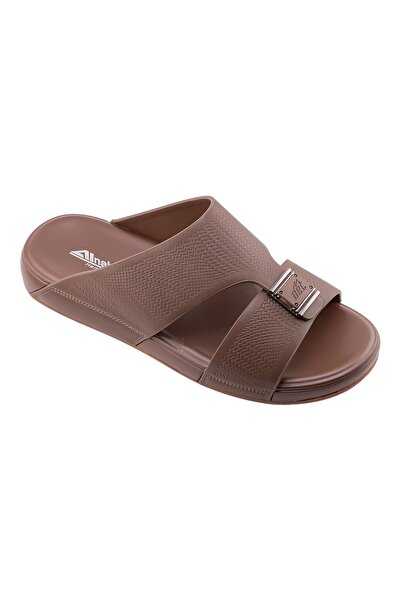 Alnahham صنادل عربية يدوية الصنع للرجال من A E T | شباشب خارجية رجالية بإبزيم | نعل داخلي بلون متناسق