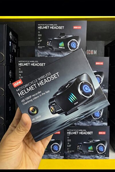 Kameralı Hafıza Kartlı Motosiklet İntercom
