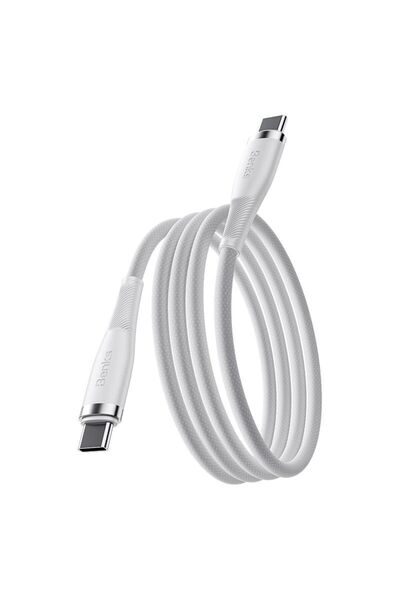 Benks كابل شحن مضفر D47 USB-C إلى USB-C بقوة 100 واط، طوله 1 متر (أسود)