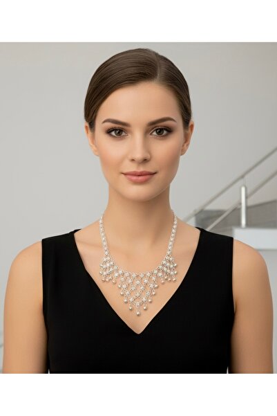 neşe silver 925 Ayar Gümüş Telkari 4 Sıra Kişniş Kolye