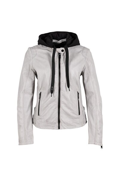 mauritius Women's Leather Jacket 2.0 by Light Grey G2WAlya