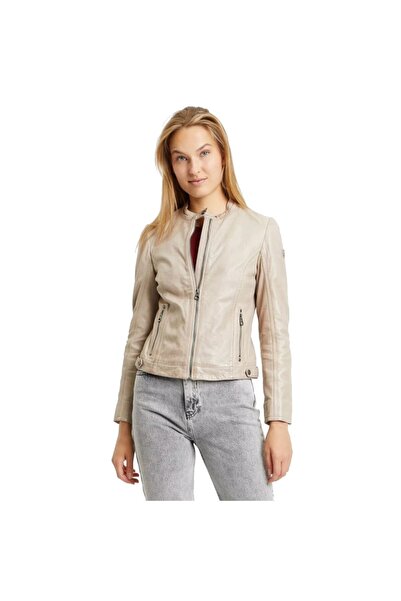mauritius Women's Gipsy Leather Jacket Silver Grey GWJollie