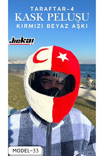 JİEKAİ MODEL-33 KASK PELUŞU VE KASK KILIFI TEK EBAT TARAFTAR-3