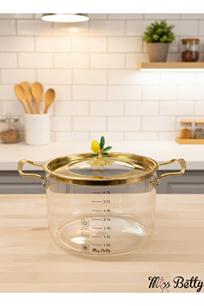 Miss Betty Linda Glass Pot 4.5 Lt