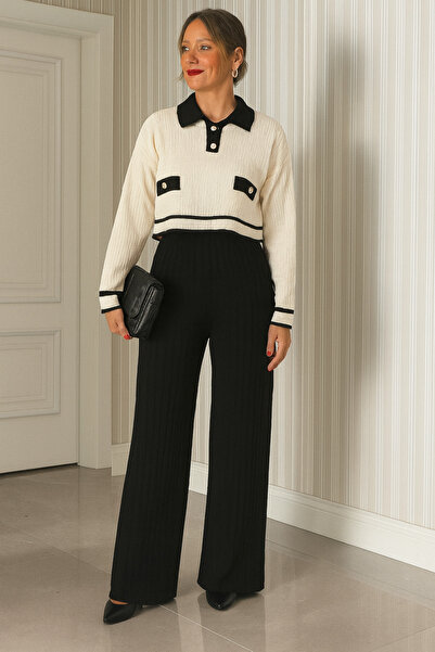 STORY ONLİNE طقم رياضي نسائي مكون من قطعتين بياقة بولو