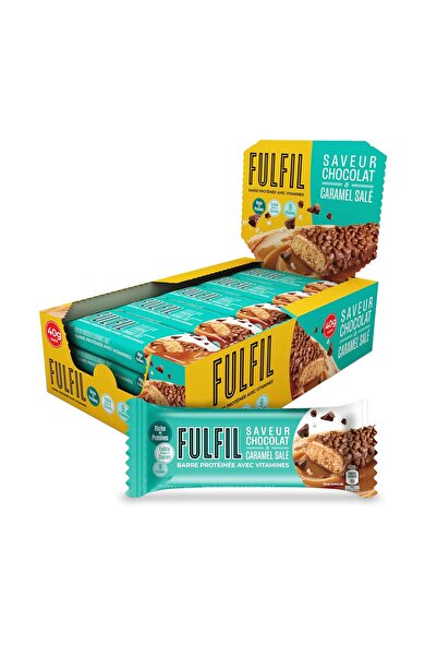 Fulfil Vitamin and Protein Bar (15 x 40 g Bars) — Chocolate Salted Caramel Flavour