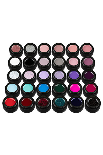 SensoPRO Milano Set of 30 Most Wanted Collection Colored UV Gels,