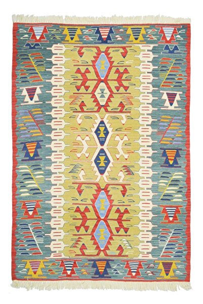 KilimCo. Yünden El Dokuma Uşak Kök İnce Kilim 120x180 cm (2.16 m²)