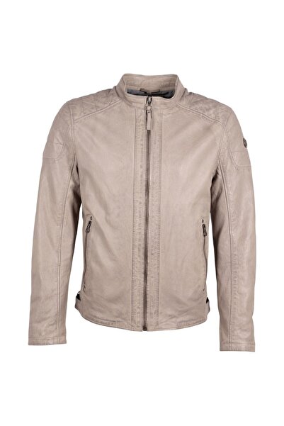 mauritius Geaca de Piele Barbati Gipsy Gri Argintiu GMChardy