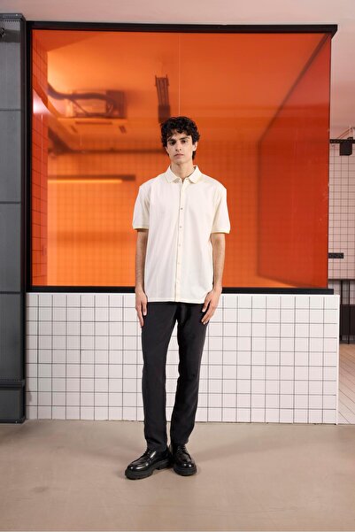 GMG FIRENZE Чоловіча сорочка з трикотажним коміром