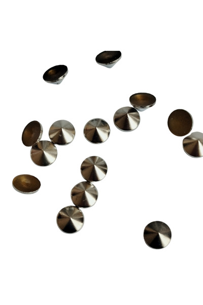 Klassiqe 8 mm Metal Hotfix Rivet Silver – 144 Adet | Ütüyle Yapışan Dekoratif...