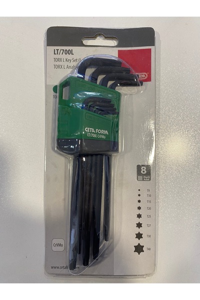 CETA FORM Allen Alyan Torx Anahtar Takımı 8 Parça (Uzun Tip) LT/700L